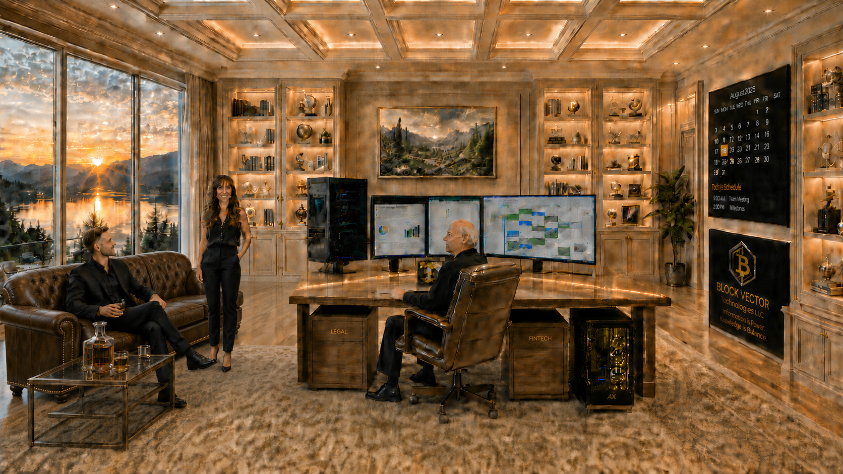 Cream Lakeside Executive Meeting Office preview
