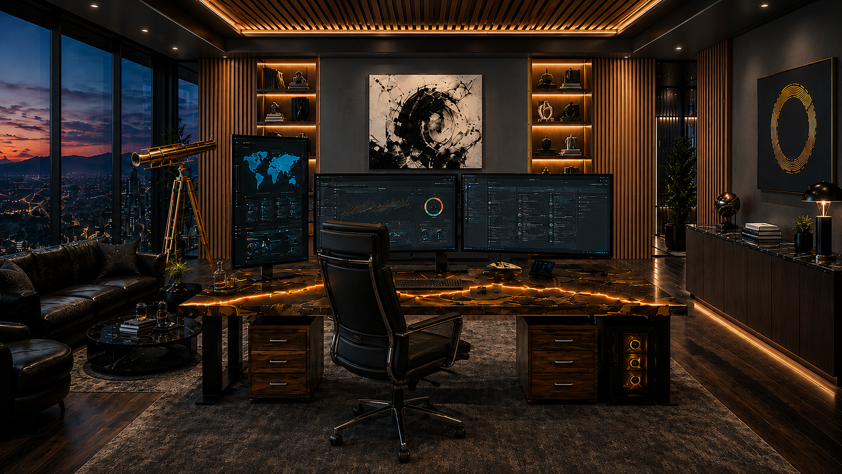 Cinematic Executive Command Center preview